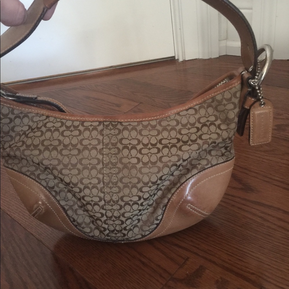 Coach Miniature Canvas Shoulder Bag - Picture 7 of 8